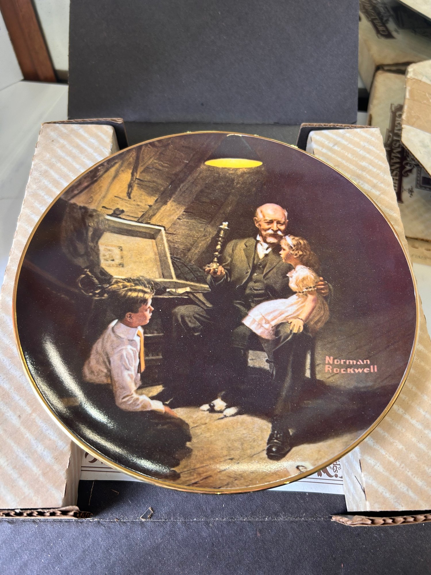 Knowles Bradford Exchange Norman Rockwell Plates #11326