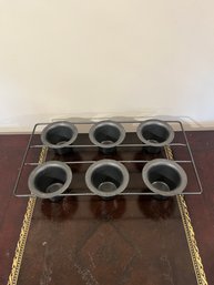 Black Steel Popover Pan