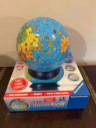 Ravensburger PuzzleBall 3D Globe Jigsaw Puzzle 240 Pcs W/Base