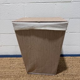 Clean Tan Laundry Hamper