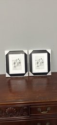 2 Malden Black Picture Frames 5x7 / 8x10