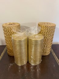 Lot Of 4 Good Decorative Candles