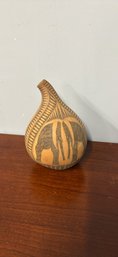 Carved Gourd  With African Animal Design