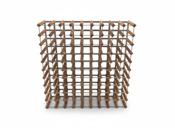 Wood And Metal Wine Rack