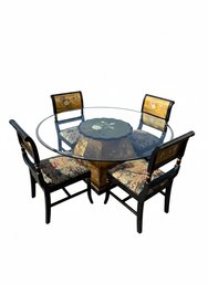 Vintage Chinese Black Dining Room Set