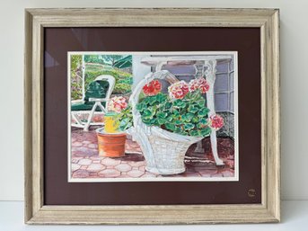 Summer On The Terrace Painting By Deborah Herman