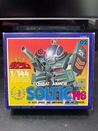 Vintage 1/144Soltic H8 'Round Facer' Model Kit From The Fang Of The Sun Dougram Anime Series