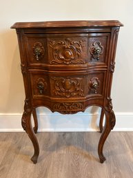 Ornate 2 Drawer Nightstand