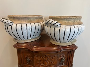 Pair Of Decorative Planters