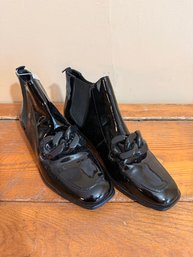 Tory Burch Adrien Patent Leather -chain Accent Bootie