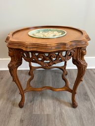 Renaissance Revival Carves  Figural Side Table