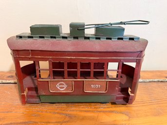 Mid-century Tin San Francisco Cable Car Toy