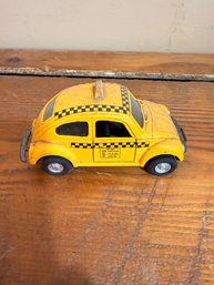 Taxi Toy Pullback Car Volkswagen VW Beetle Yellow Black