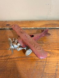 Vintage Cast-iron Toy Airplane