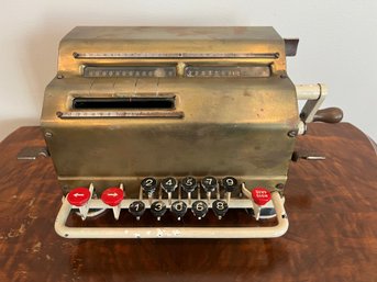 Vintage Facit Or Precise 10-key Adding Machine