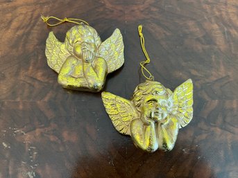 Pair Of Cherub Ornaments