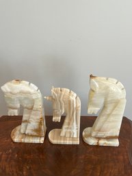 Onyx Carved Horse/unicron Heads