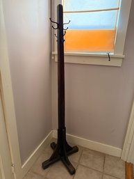 Vintage Wood Coat Rack