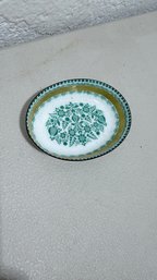 Vintage Handcrafted Studio Steinbock Austrian Enamel Oval Trinket Dish