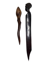 Pair Of Wooden Letter Openers