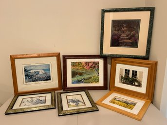 Lot Of Floral Themed Wall Art