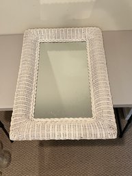 Wicker Framed Mirror