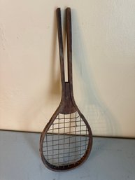 Antique Wooden Tennis Racket