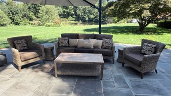 Studio By Brown Jordan Outdoor All-Weather Wicker Patio Furniture Set