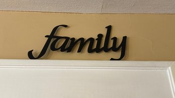 Home Family Love - Small Metal Words