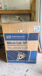 Johns Manville Fiberglass Pipe Insulation – 2 1/8' ID X 1' Wall Thickness Box