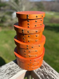 Nesting Shaker-style Oval Pantry Boxes