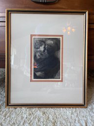 Kaethe Kollwitz (German Artist, 18671945), Titled Mother And Child, Original Etching Restrike