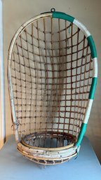 Vintage Hanging Rattan Pod Egg Swing Chair - Craft Project!!!