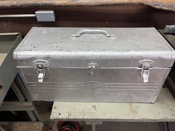 Vintage Craftsman Metal Tool Box - Painted Over