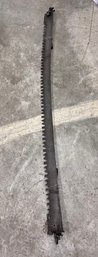 Antique 63 Two Man Crosscut Saw Adjustable Handles Logging Tree Lumberjack Primitive