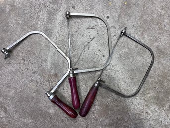 Lot Of 3 Vintage Coping Saws