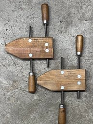Pair Of Vintage Jorgensen Adjustable Handscrew Clamps