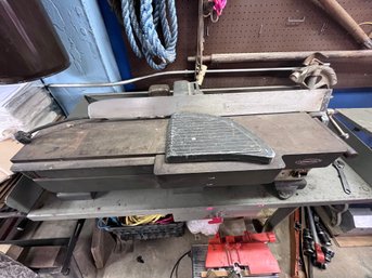 Vintage Craftsman 6 Jointer Planer Bench Top Woodworking Machine Cast Iron Needs Repair