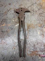 Vintage Craftsman No. 45225 Multi Tool Hammer Pliers Fence Wire Carpenter Tool USA