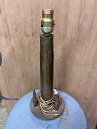 Vintage Military 'trench Art' Table Lamp
