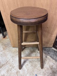 Vintage Wooden Bar Stool