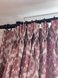 Pleated Top Damask Draperies