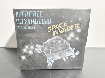 Vintage 1980s Space Invader Infrared Controlled Model 8213 Toy In Its Original Box.
