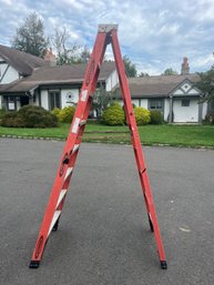 Werner 8' Fiberglass A-Frame Step Ladder