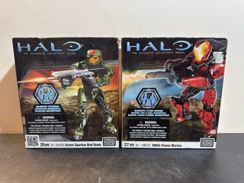 Mega Bloks Halo Magnetic Figures From The Authentic Collector's Series, First Released Around 2010-2011.