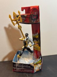 Bandai Power Rangers Super Megaforce Double Battle Action Silver Ranger Figure