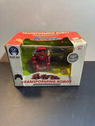 Blue Hat Transforming Robot RC Car