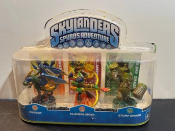 Skylanders: Spyro's Adventure Triple Character Pack Featuring The Figures Drobot, Flameslinger, And Stump Smas