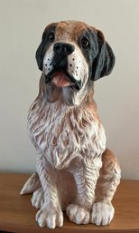Vintage Saint Bernard Dog Figurine