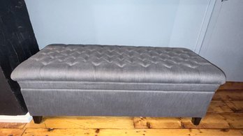Tailored Tufted Upholstered Storage Bench